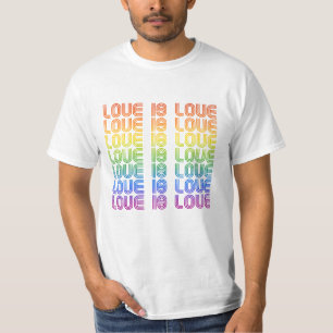 Kärlek är Kärlek Retro T Shirt