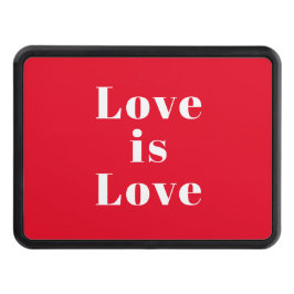 "Kärlek är Kärlek" röd vit släpvagn Dragkroksskydd