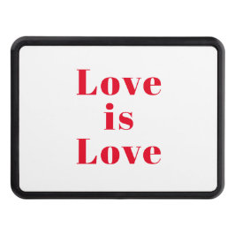 "Kärlek är Kärlek" röd vit släpvagn Dragkroksskydd