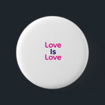 Kärlek är kärlek rosa lila  colorent pride LGBTQ g Knapp<br><div class="desc">gigantisk design</div>