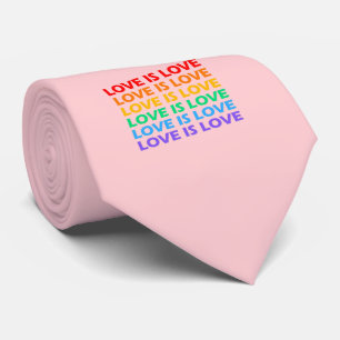 Kärlek är Kärlek rosa-pridet för regnbåge (HBT-) Slips