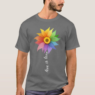 Kärlek är kärlek Solros vänner T Shirt