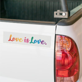 Kärlek är Kärlek-stötfångare Bildekal