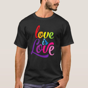 Kärlek är Kärlek Support LGB Gay pride Kindness Ra T Shirt
