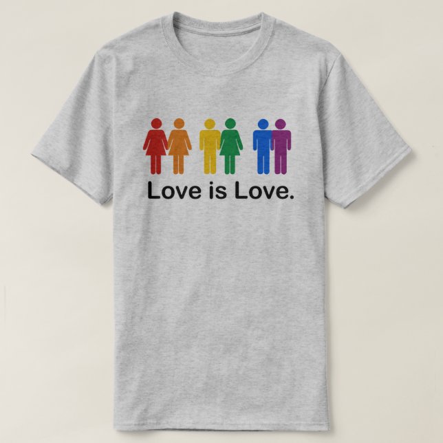 Kärlek är kärlek t shirt (Design framsida)