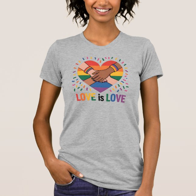 Kärlek är kärlek t shirt (Framsida)