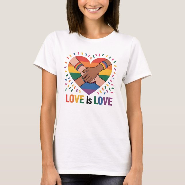Kärlek är kärlek t shirt (Framsida)