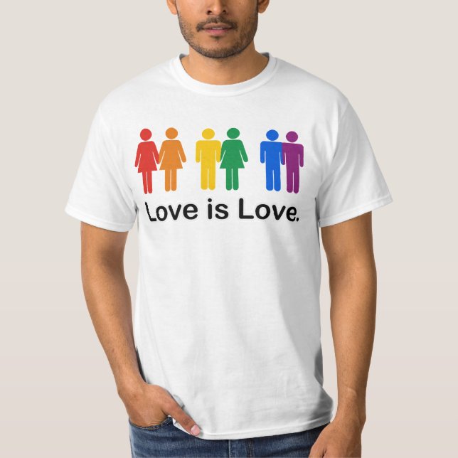 Kärlek är Kärlek T-Shirt (Framsida)