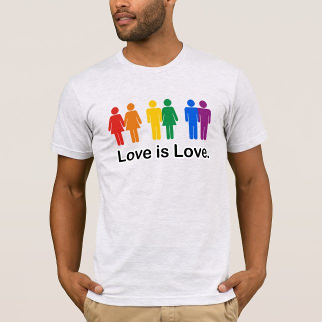 Kärlek är kärlek t shirt (Framsida)