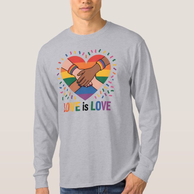 Kärlek är kärlek t shirt (Framsida)