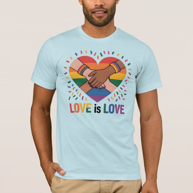 Kärlek är kärlek t shirt (Framsida)