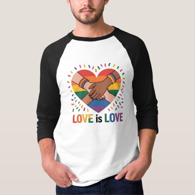 Kärlek är kärlek t shirt (Framsida)