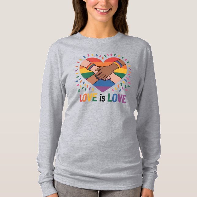Kärlek är kärlek t shirt (Framsida)
