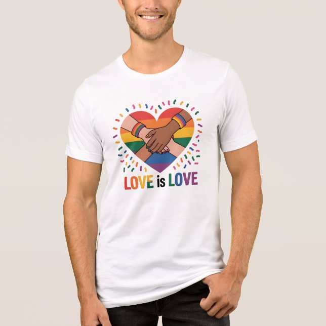 Kärlek är kärlek t shirt (Framsida)