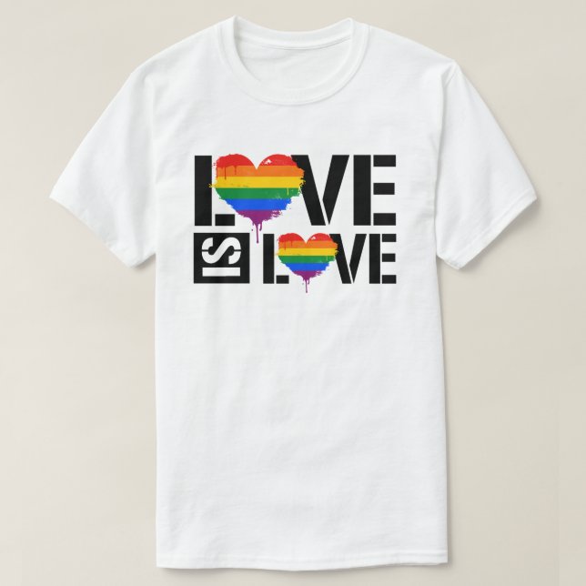 Kärlek är Kärlek T Shirt (Design framsida)