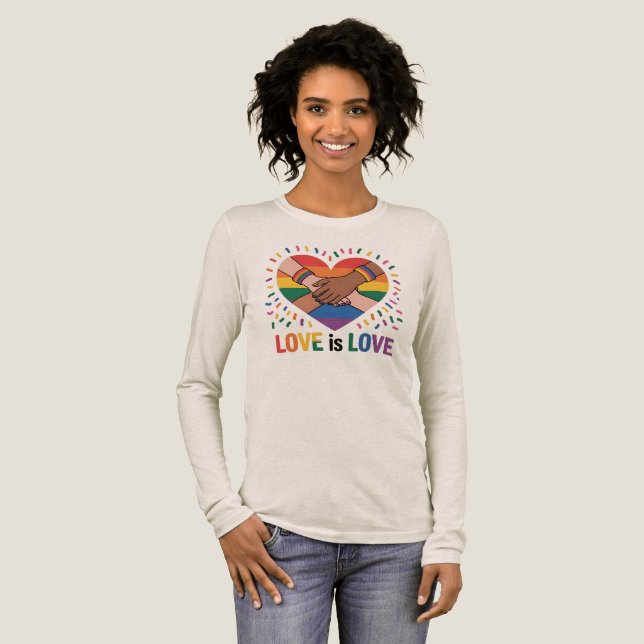 Kärlek är kärlek t shirt (Hel framsida)