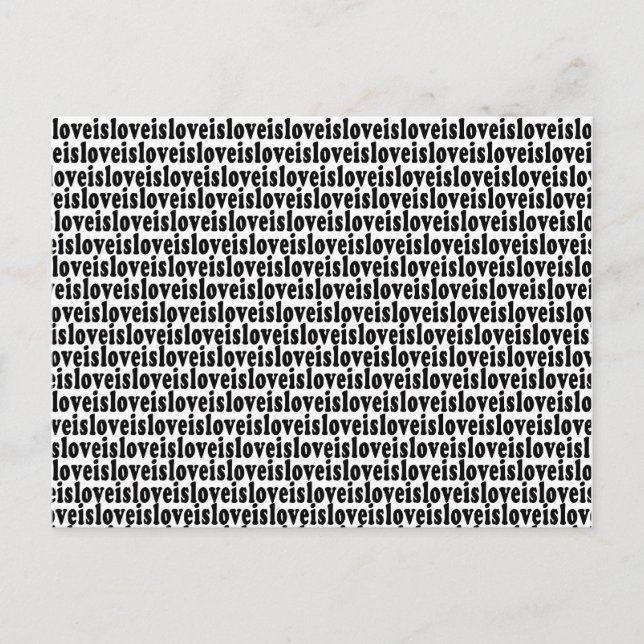 Kärlek är Kärlek vykort (Framsida)