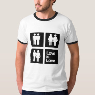 Kärlek är kärlekkvarter t shirt
