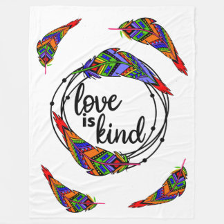 Kärlek är Kind Fleece Blanket