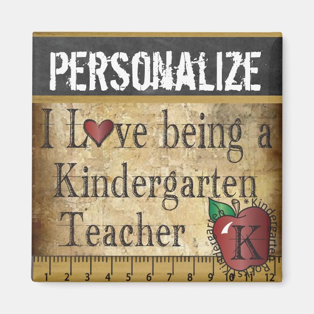 Kärlek är Kindegarten Lärare Magnet (Framsidan)