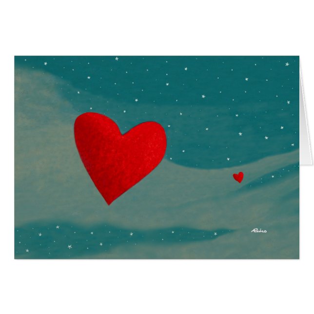 Kärlek är kommande ditt långt…, Vid Rino Li Causi Hälsningskort (Framsidan Horizontal)