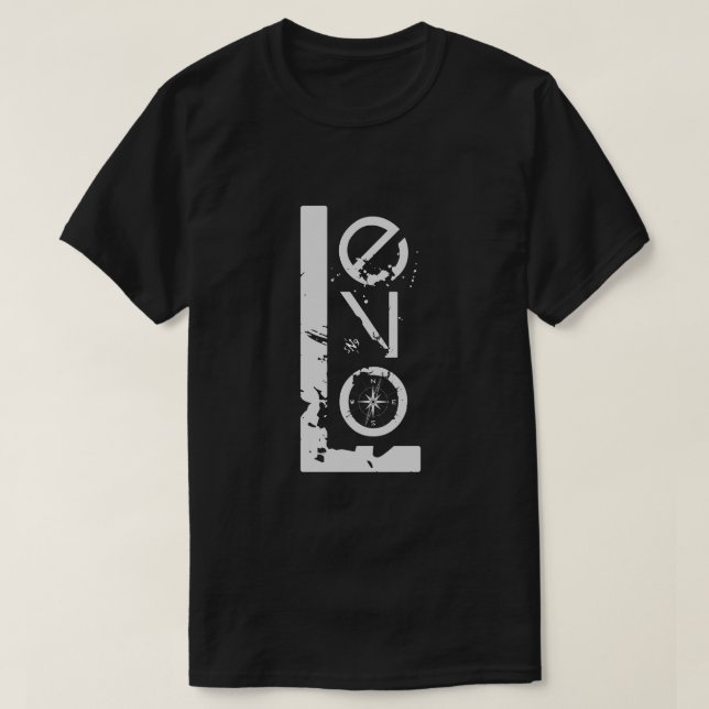 Kärlek är kompass v2 t shirt (Design framsida)