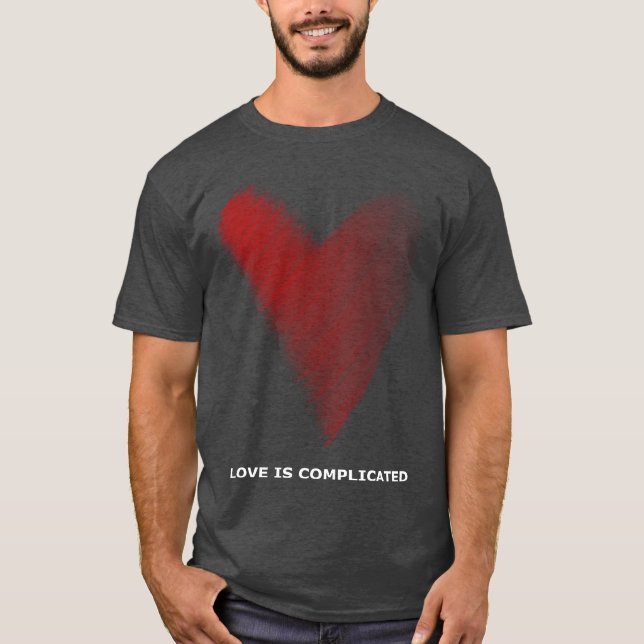 kärlek är komplicerad pojke t shirt (Framsida)