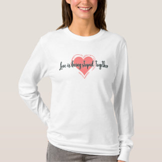 kärlek är korkat tillsammans, kärlek-nessage t shirt