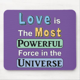 Kärlek är kraftfull musknapp musmatta