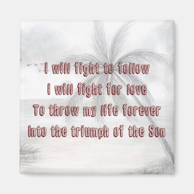 Kärlek är Krig Hilllåt Lyrics Magnet (Framsidan)