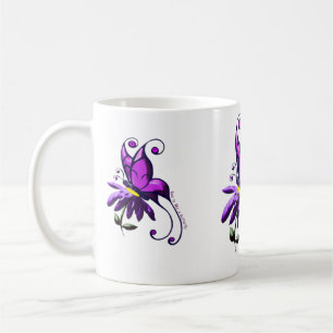 Kärlek är lik en fjäril kaffemugg