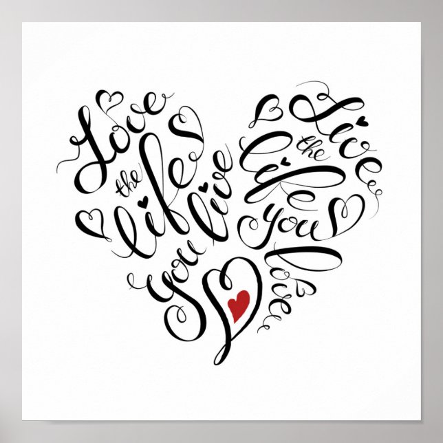 Kärlek är livet du lever poster (Framsidan)