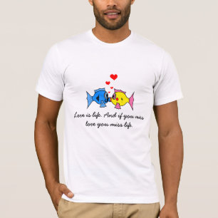 "Kärlek är livet" Kissing Fish Tee
