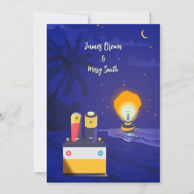 Kärlek är lysande, strålande unionssjälar bröllop inbjudningar (Framsida)