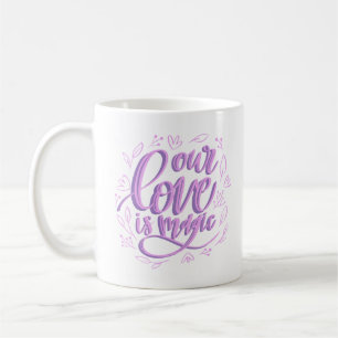 kärlek är magiskt kaffemugg