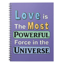 Kärlek är mäktigt anteckningsbok