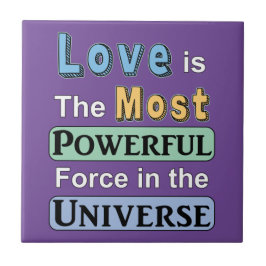 Kärlek är mäktigt kakelplatta