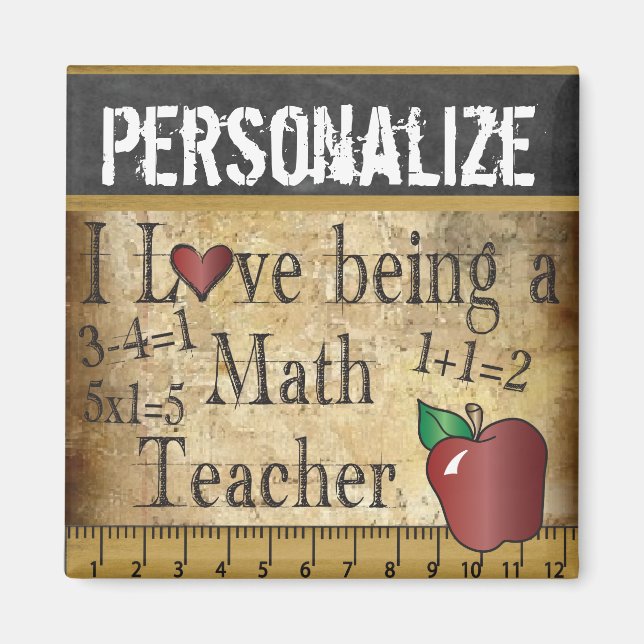 Kärlek är Math Teacher Magnet (Framsidan)