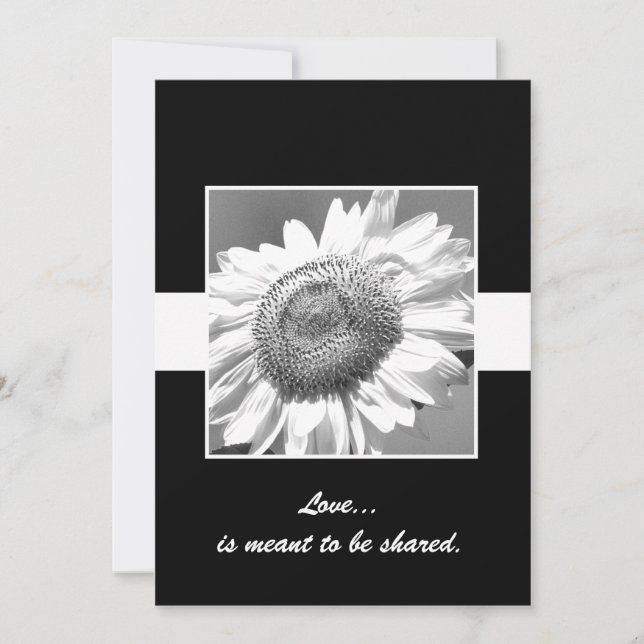 Kärlek är Meant to be Shared Vow Renewal Inbjudningar (Framsida)