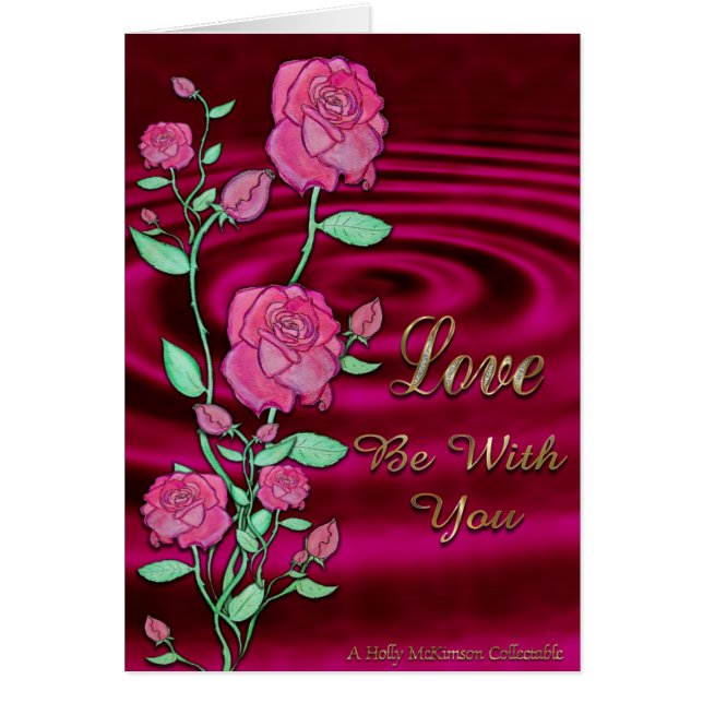 Kärlek är med dig hälsningskort (Framsidan)