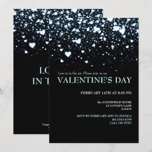 Kärlek är med i Luft Valentines day-partiets inbju Inbjudningar
