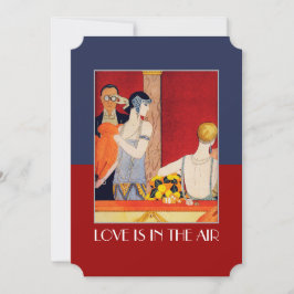 Kärlek är med i Luft Valentines day-partiets inbju Inbjudningar