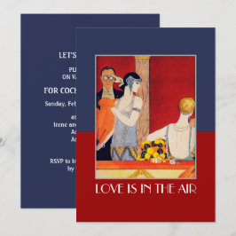 Kärlek är med i Luft Valentines day-partiets inbju Inbjudningar