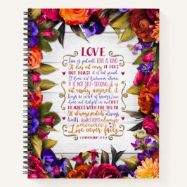 Kärlek är.. med Multifärgad Flowers på Wood