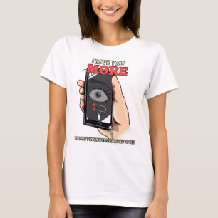 Kärlek är mer än min Mobila batterilösande Valenti T Shirt