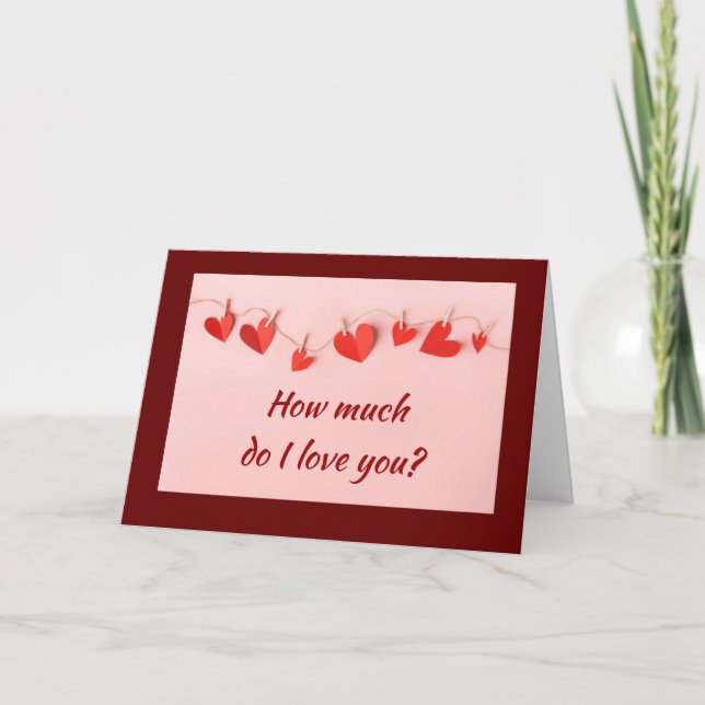 KÄRLEK ÄR MER ÄN NÅGONTING OCH MER ÄN NÅGON HELGKORT (Framsida)