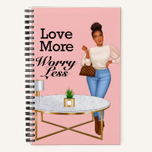 Kärlek är mer oroligt mindre Journal/Rosa för bärb