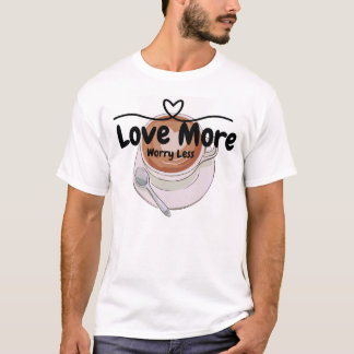 Kärlek är mer oroligt och mindre positivt citat T- T Shirt