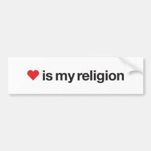 KÄRLEK ÄR MIN RELIGION BILDEKAL