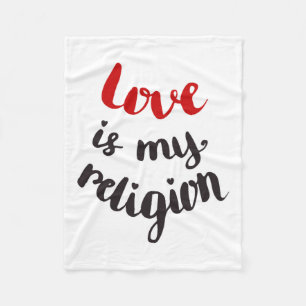 Kärlek är min religion fleecefilt